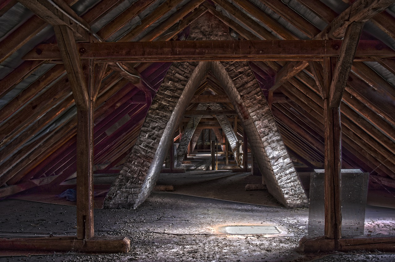 lost places  building  roof truss free photo