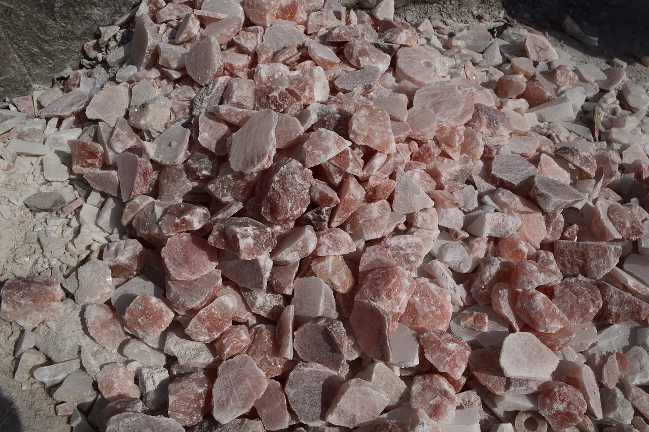 lots of rock salt  rock  salt free photo