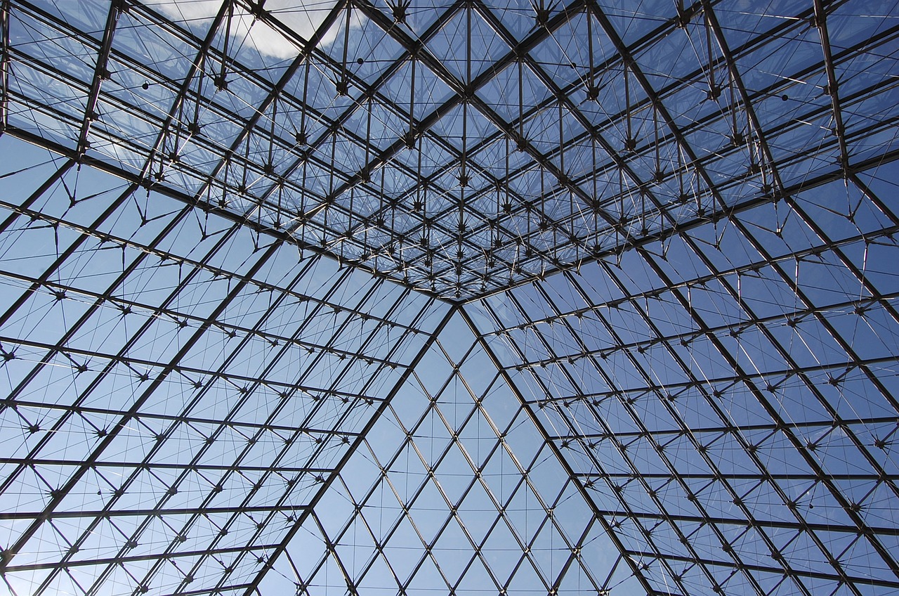 louvre sky france free photo