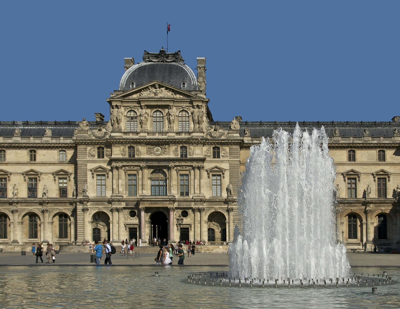 louvre palace paris france free photo