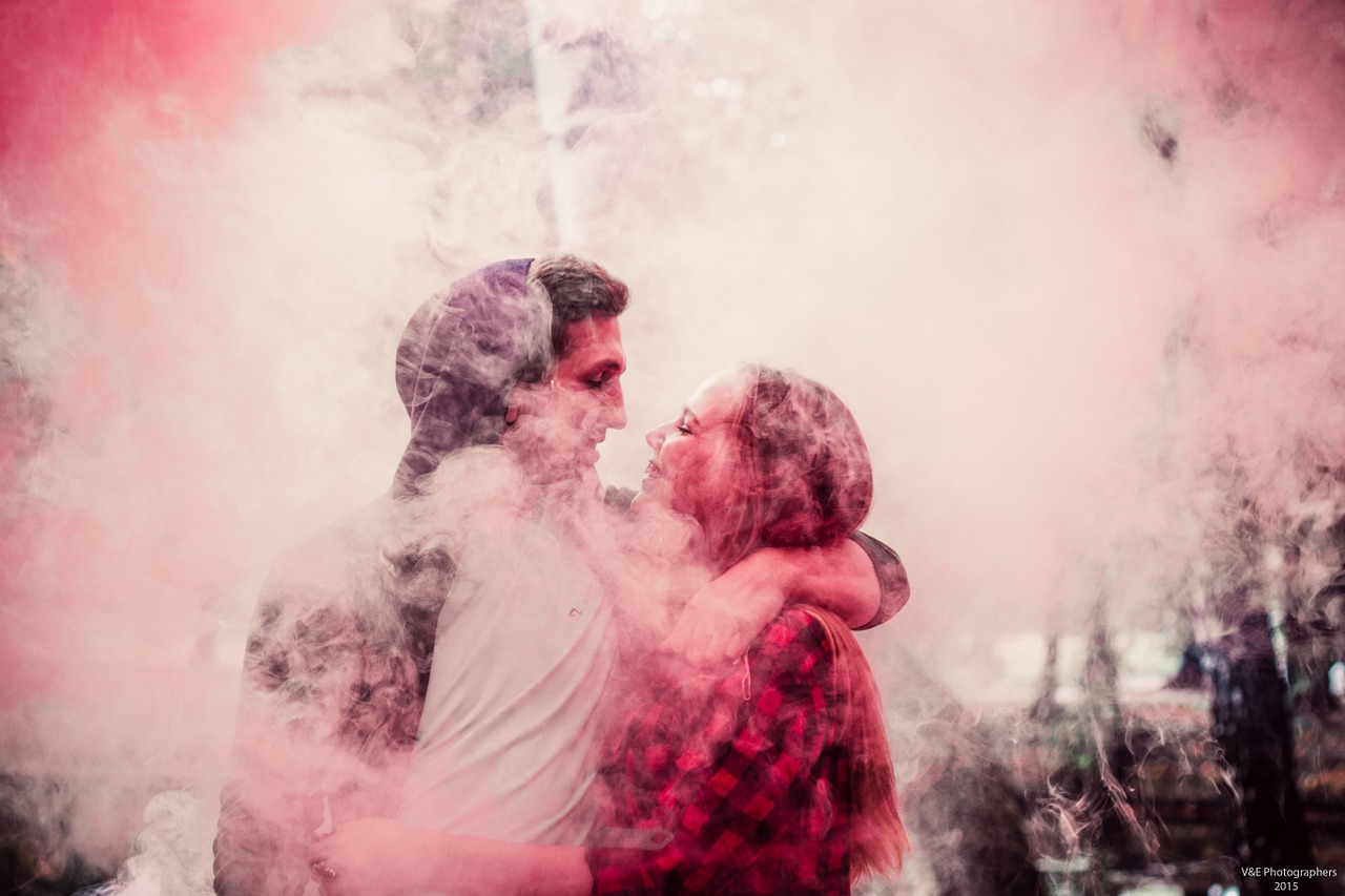 love fog couple free photo