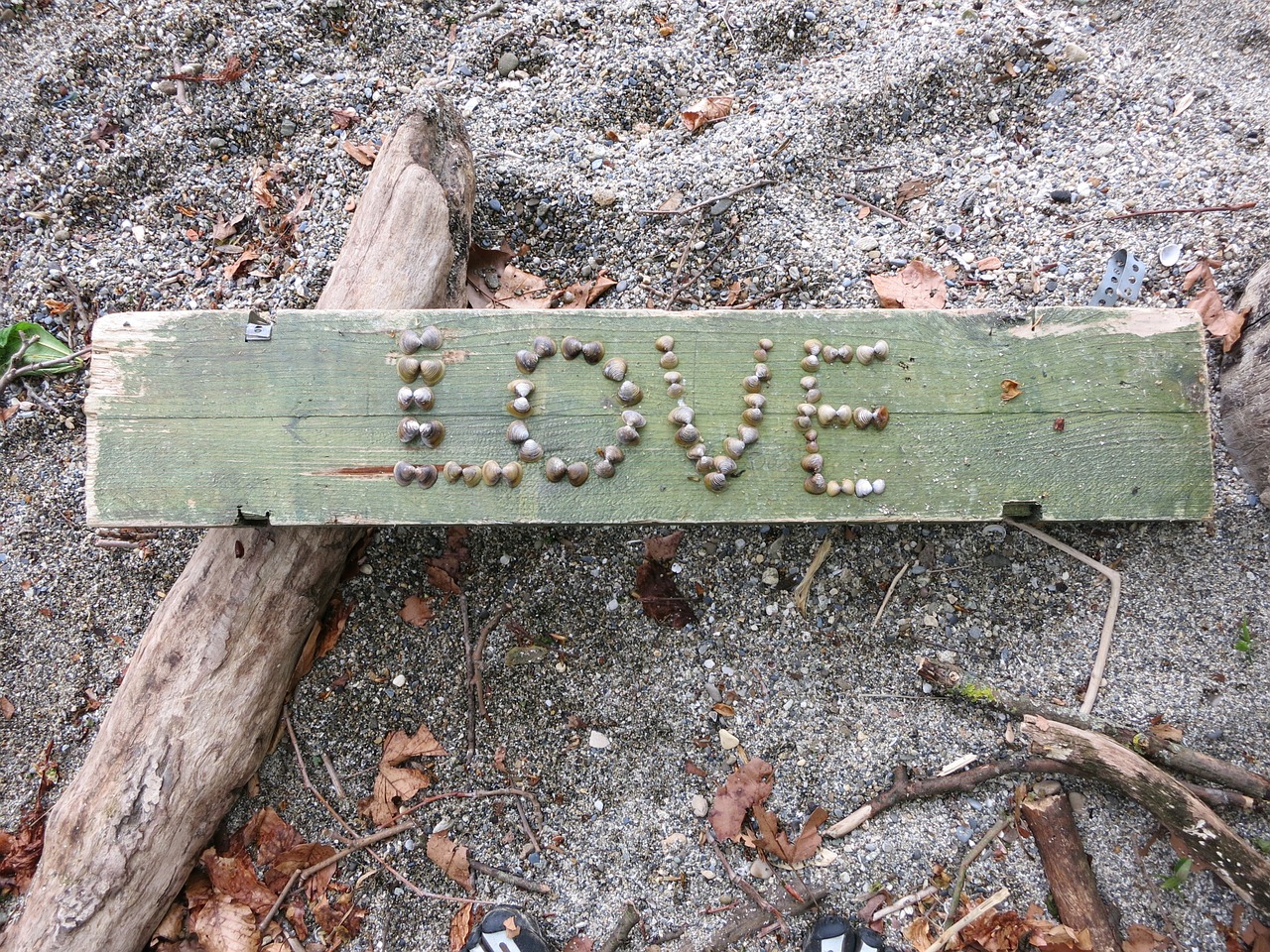 love sand panel free photo