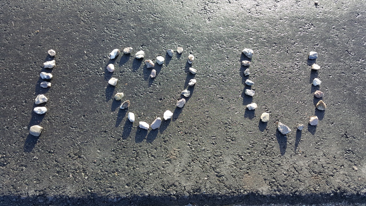 love stones heart free photo