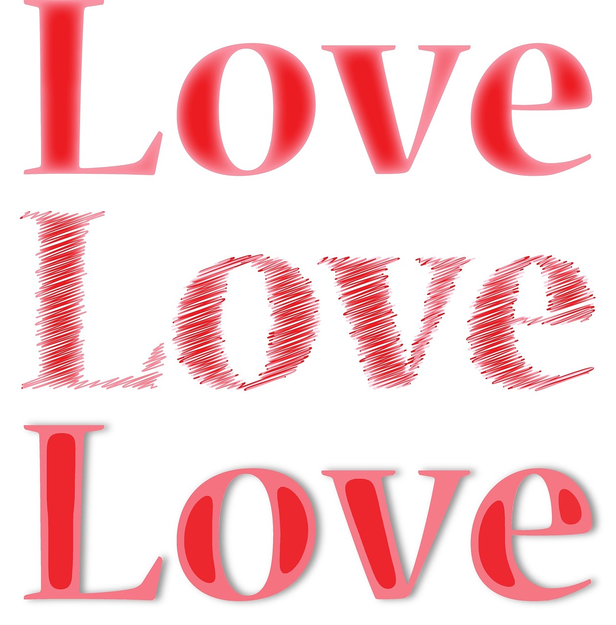 love text type free photo