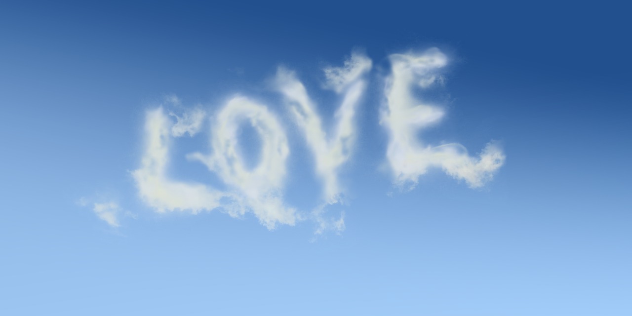 love clouds romance free photo