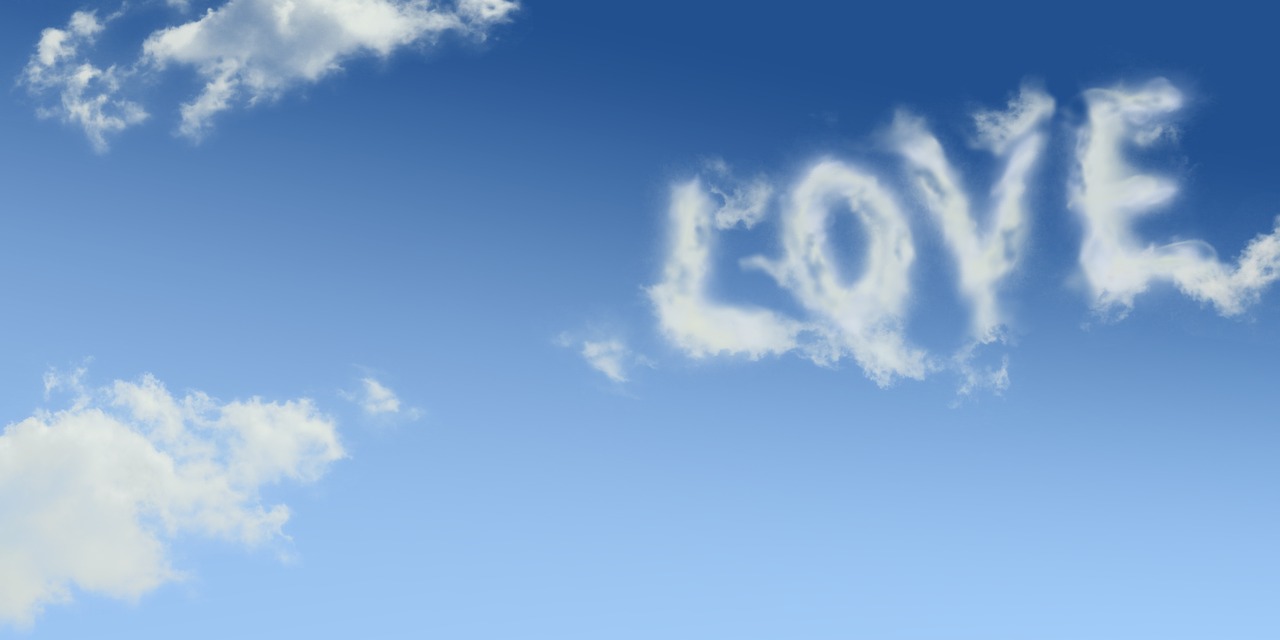 love clouds romance free photo