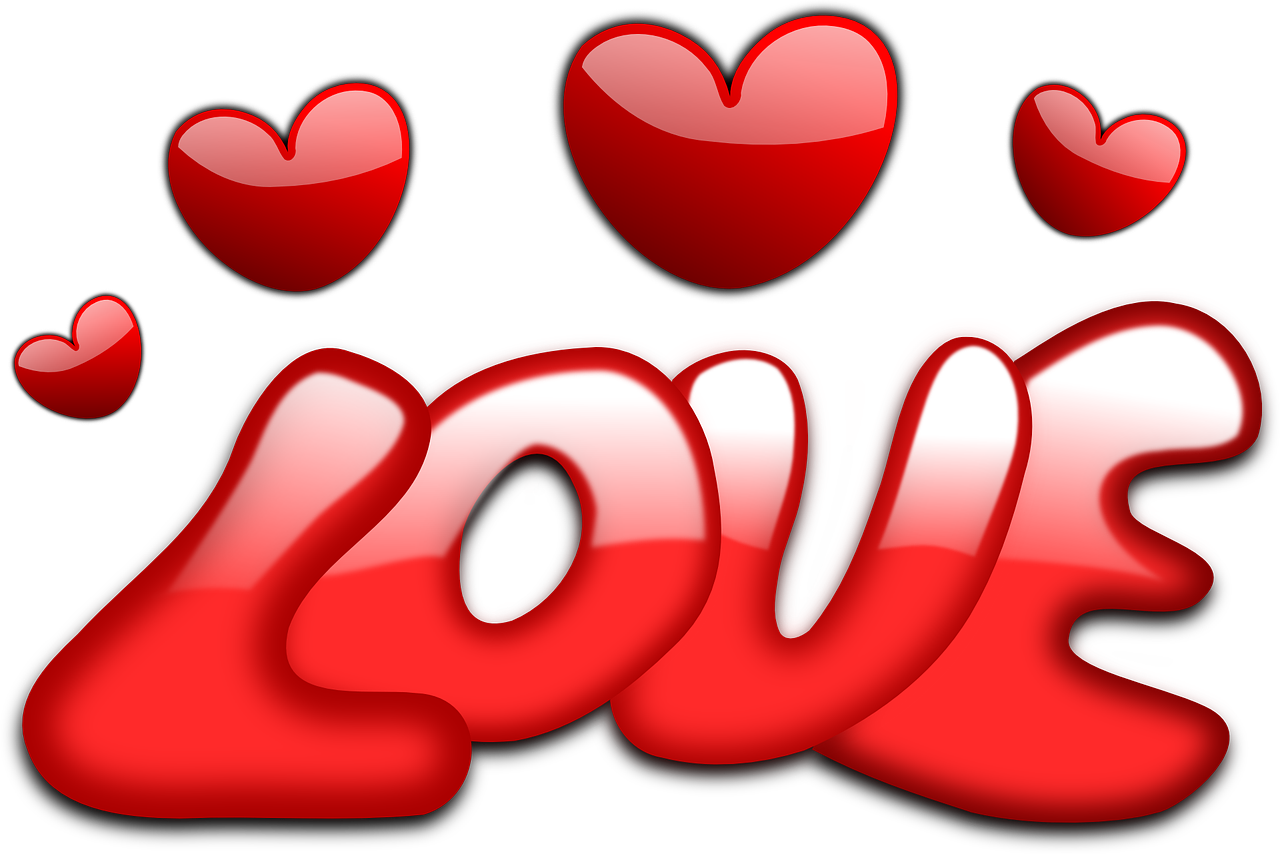 love hearts valentine free photo