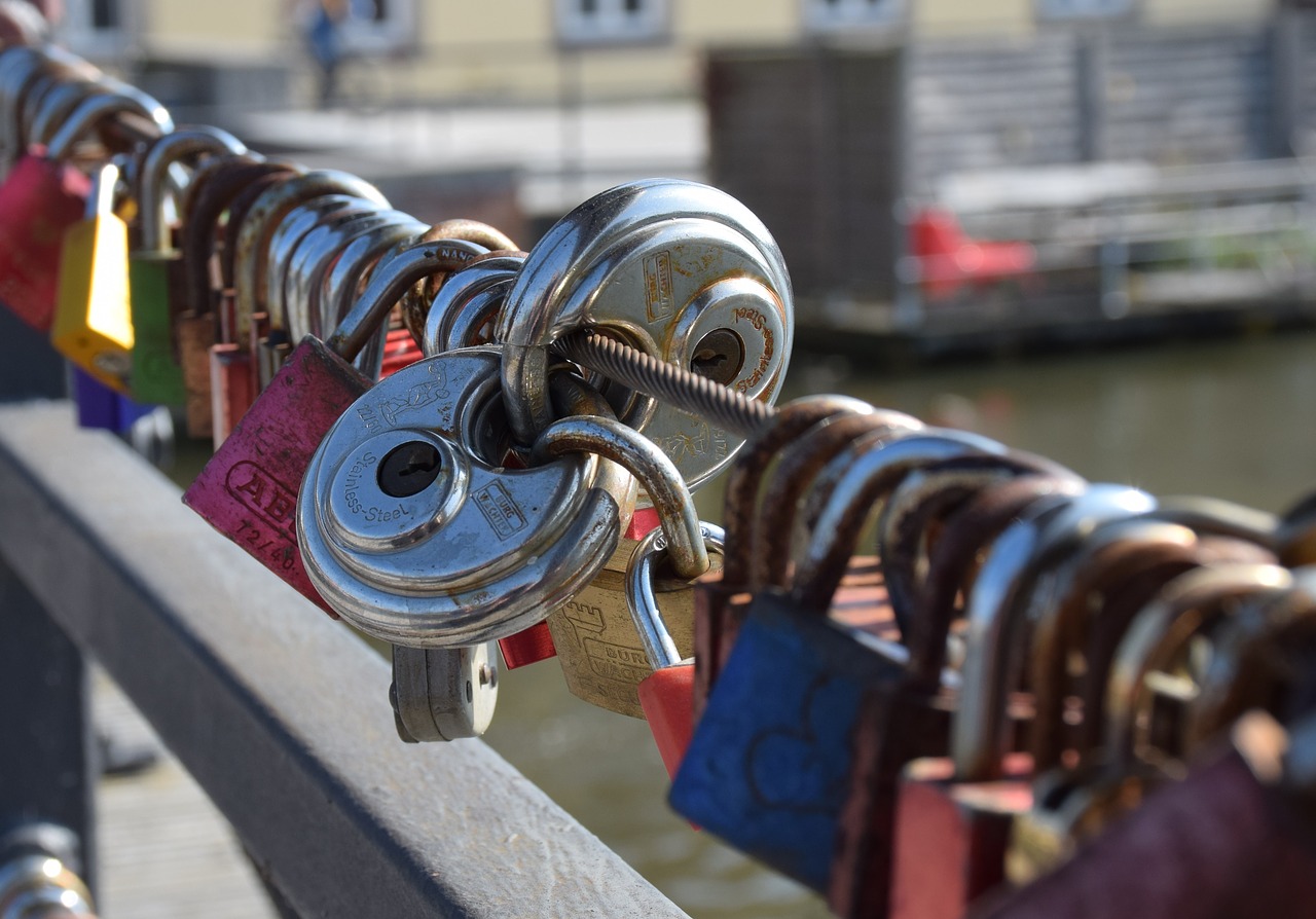 love padlocks bridge free photo