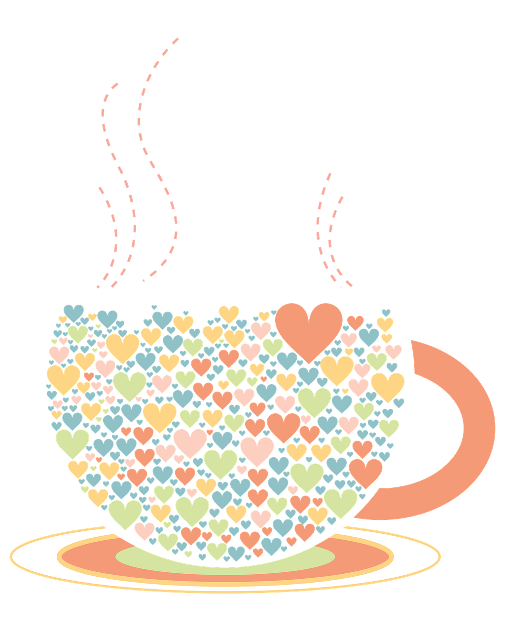 love tea cup illustration free photo