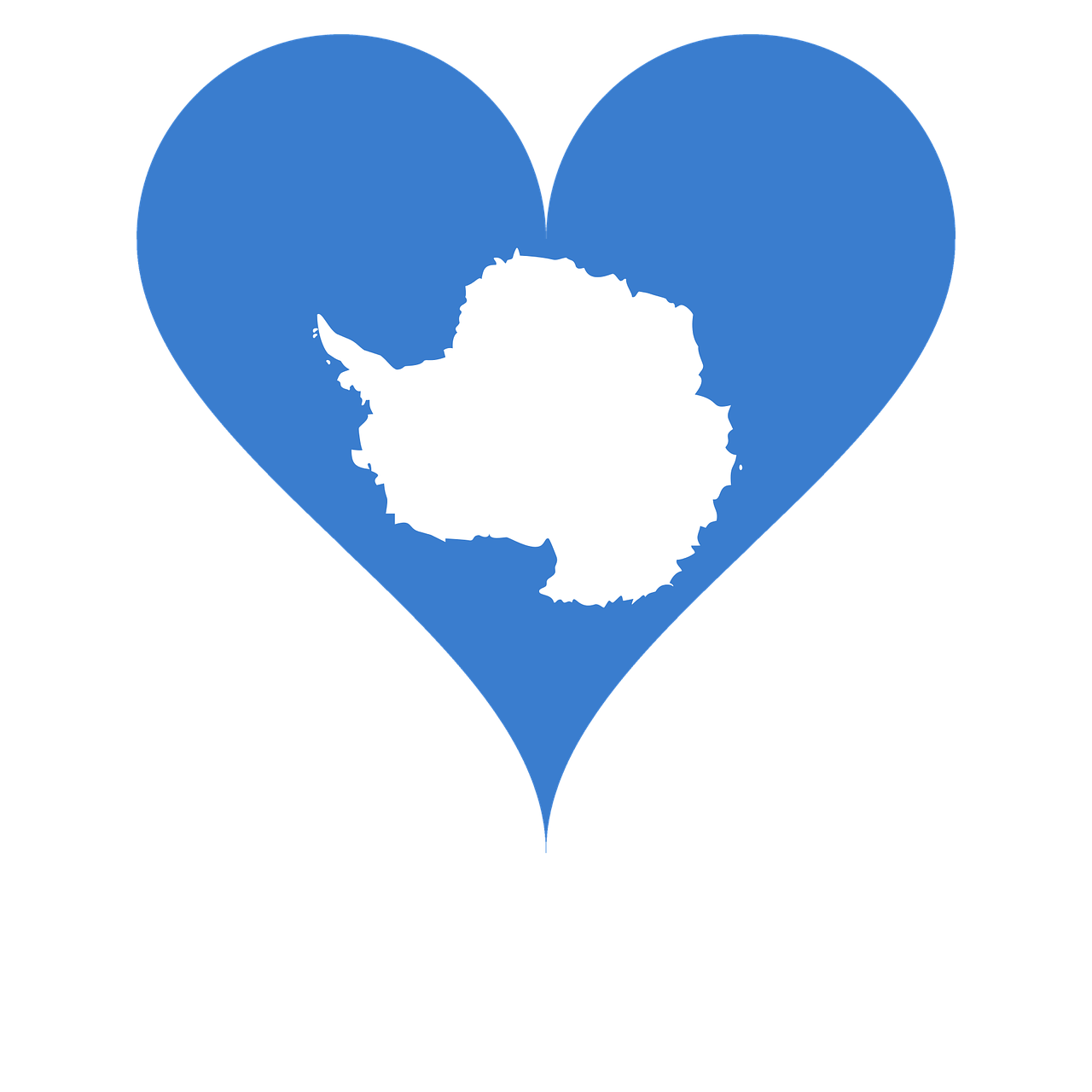 love heart antarctica free photo