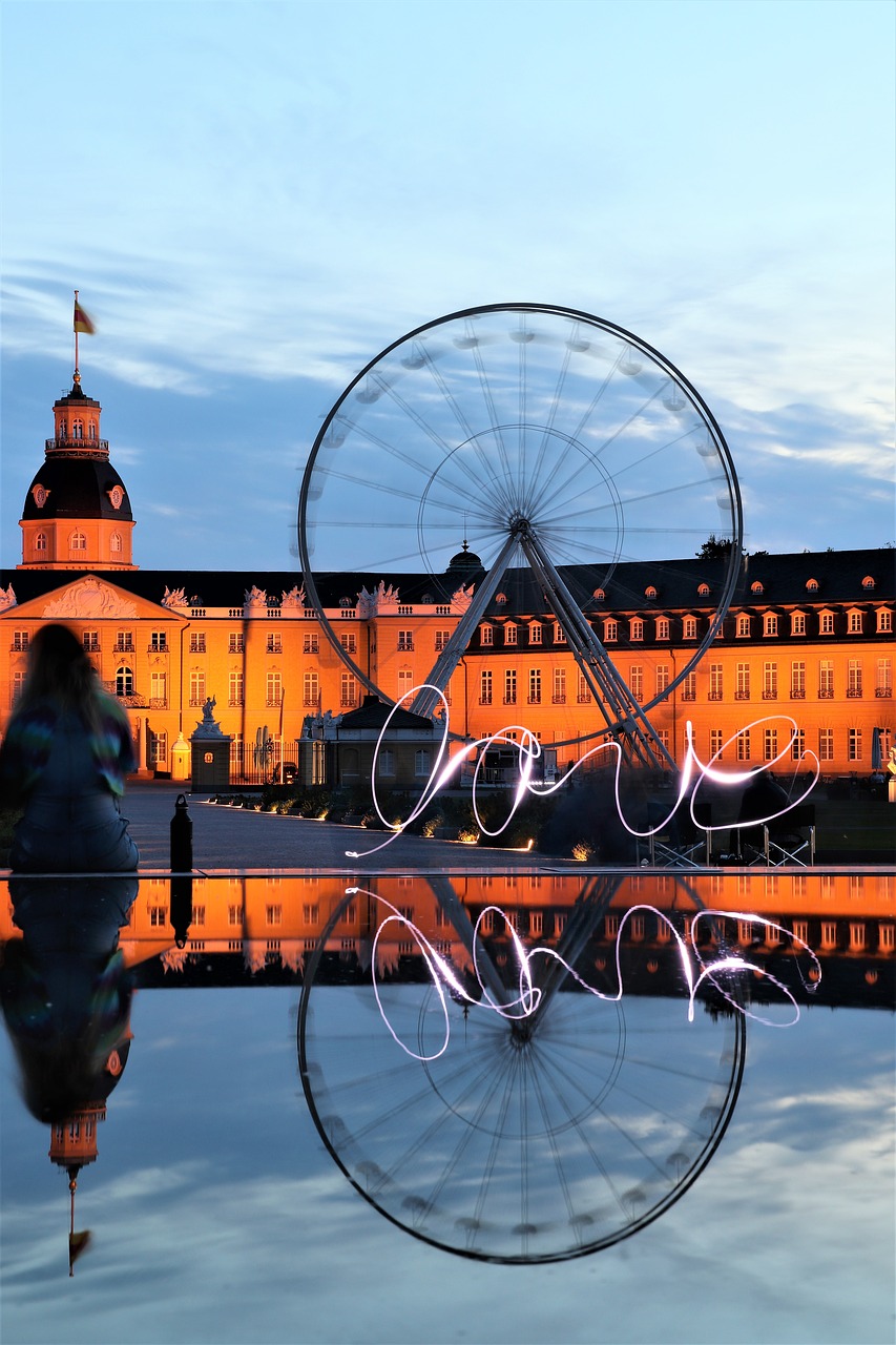 love ferris wheel castle free photo