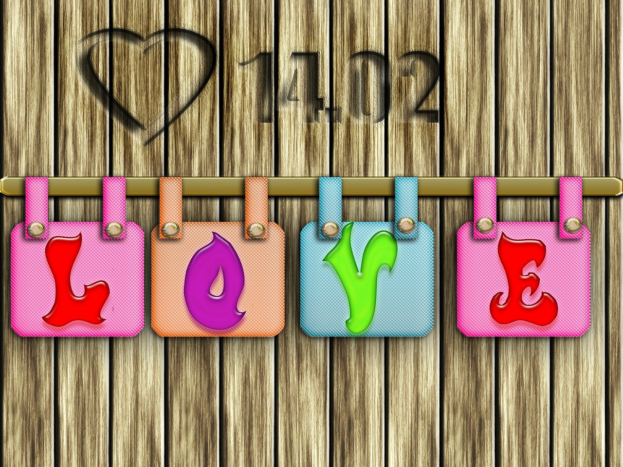 love pillow wooden wall free photo