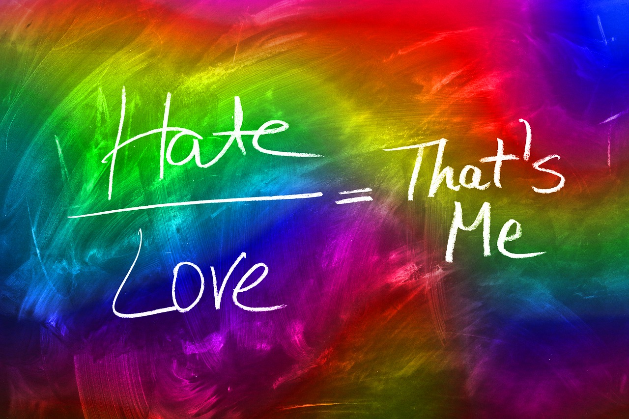 love hatred board free photo