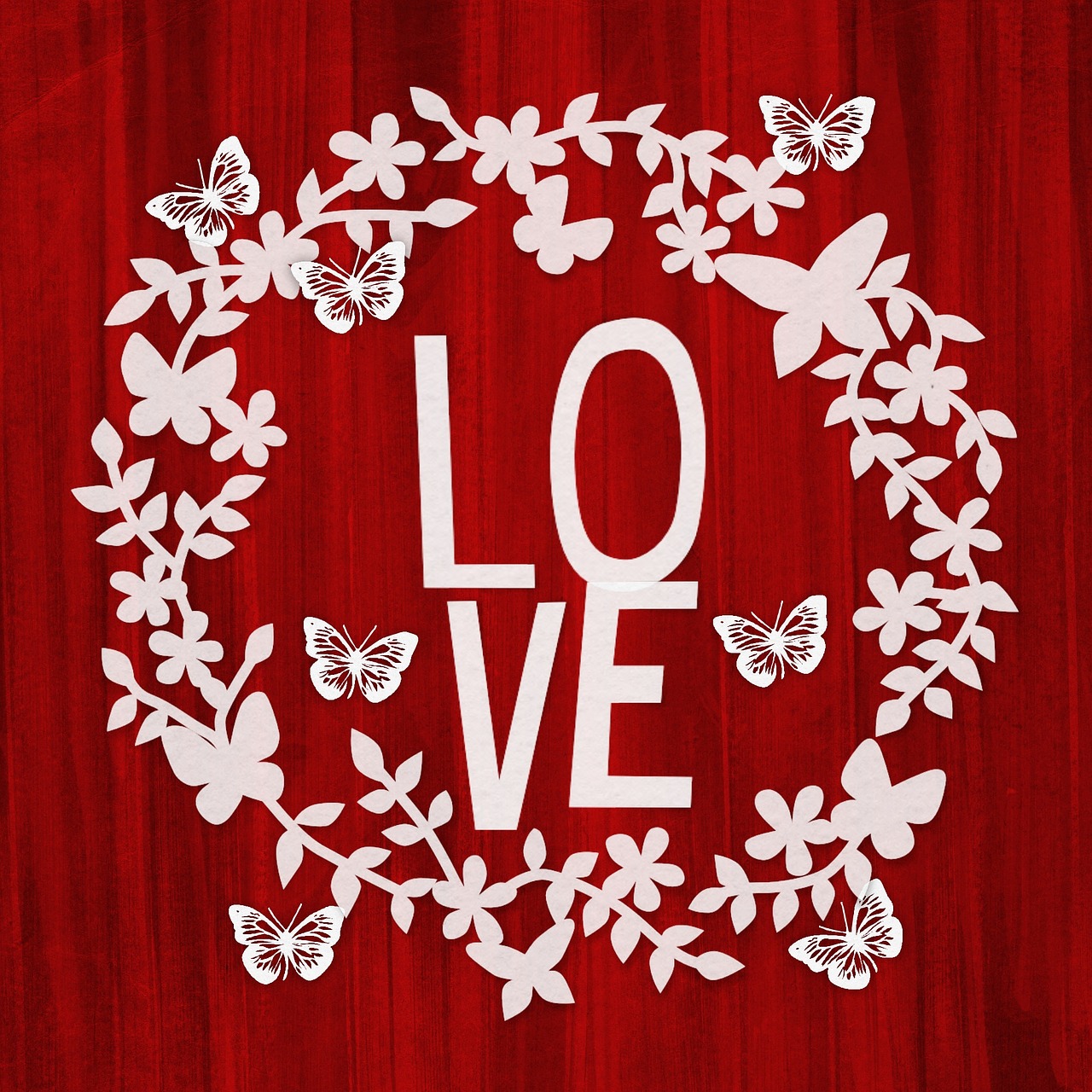 love sign red free photo