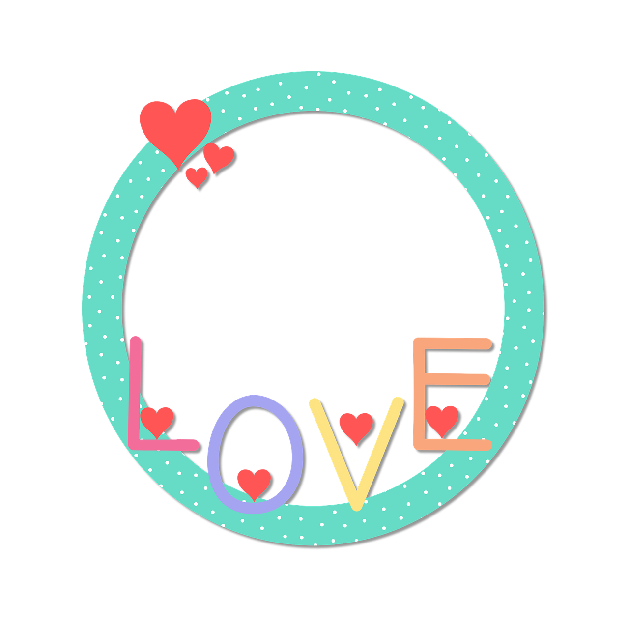 love heart framework free photo