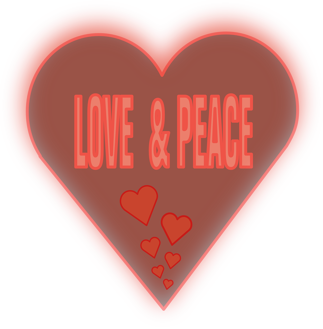 love peace heart free photo