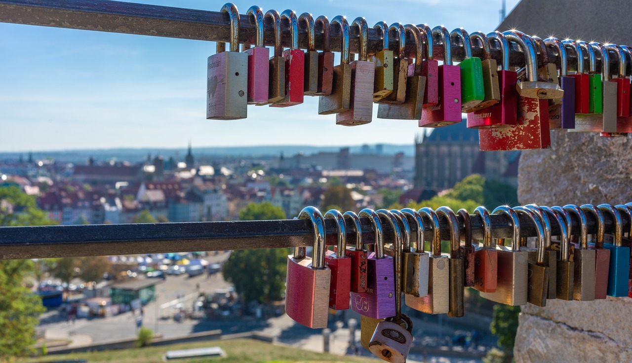 love  fence  padlocks free photo