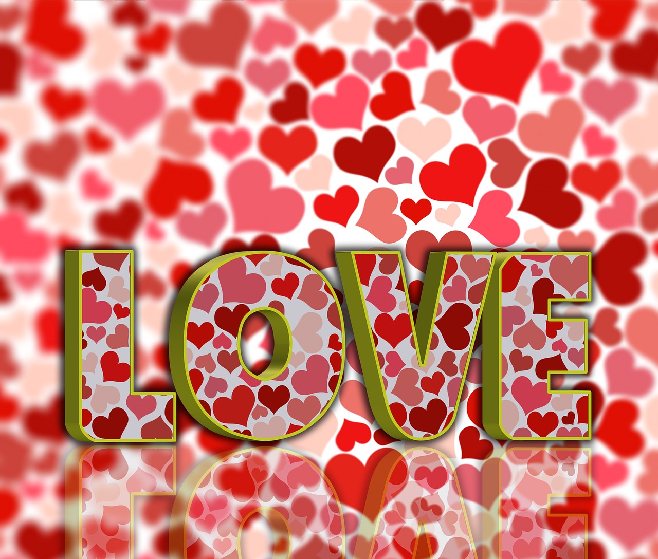 love  romantic  hearts free photo