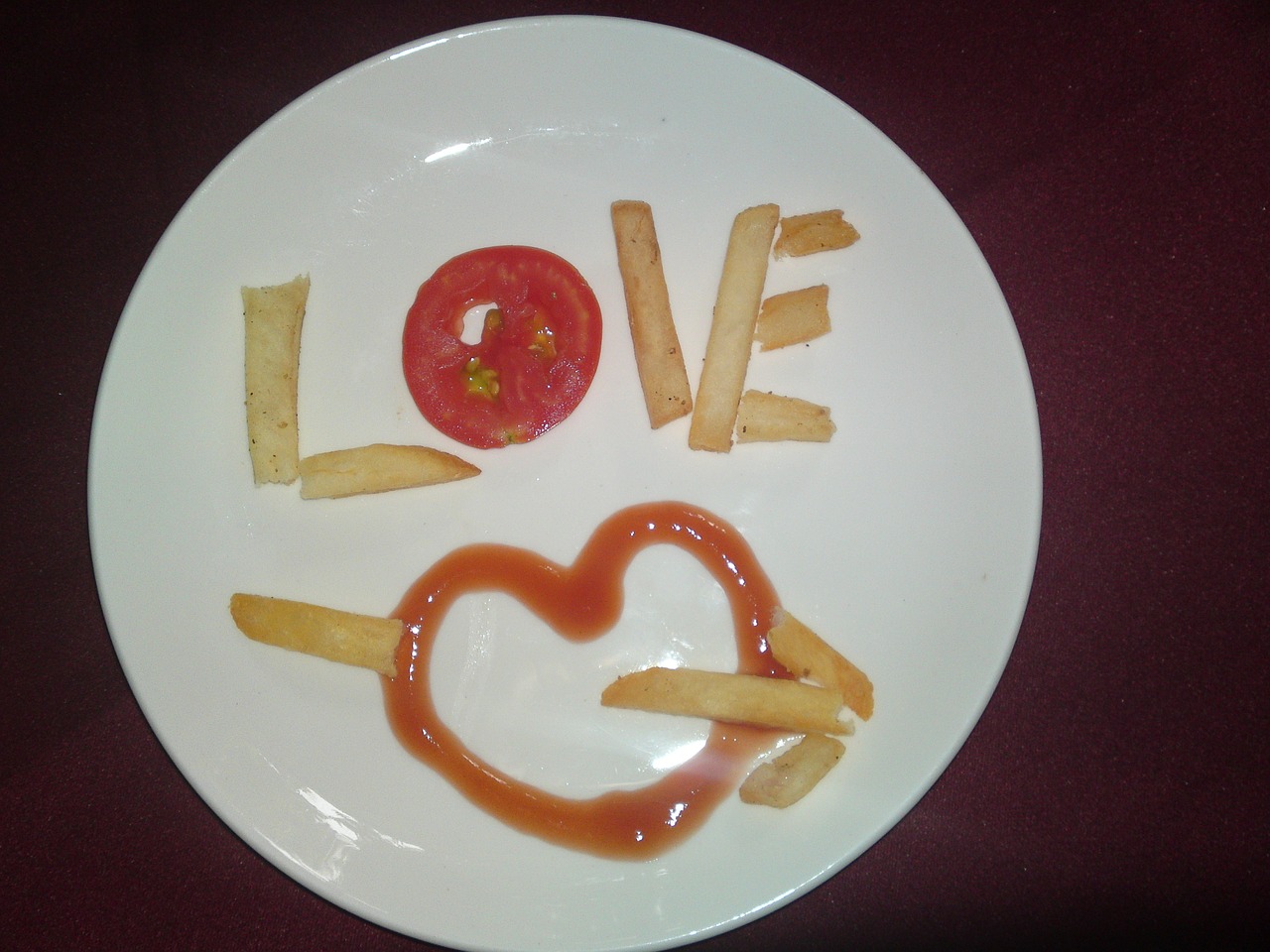 love fries heart free photo