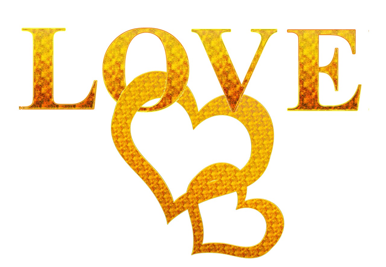 love heart orange free photo