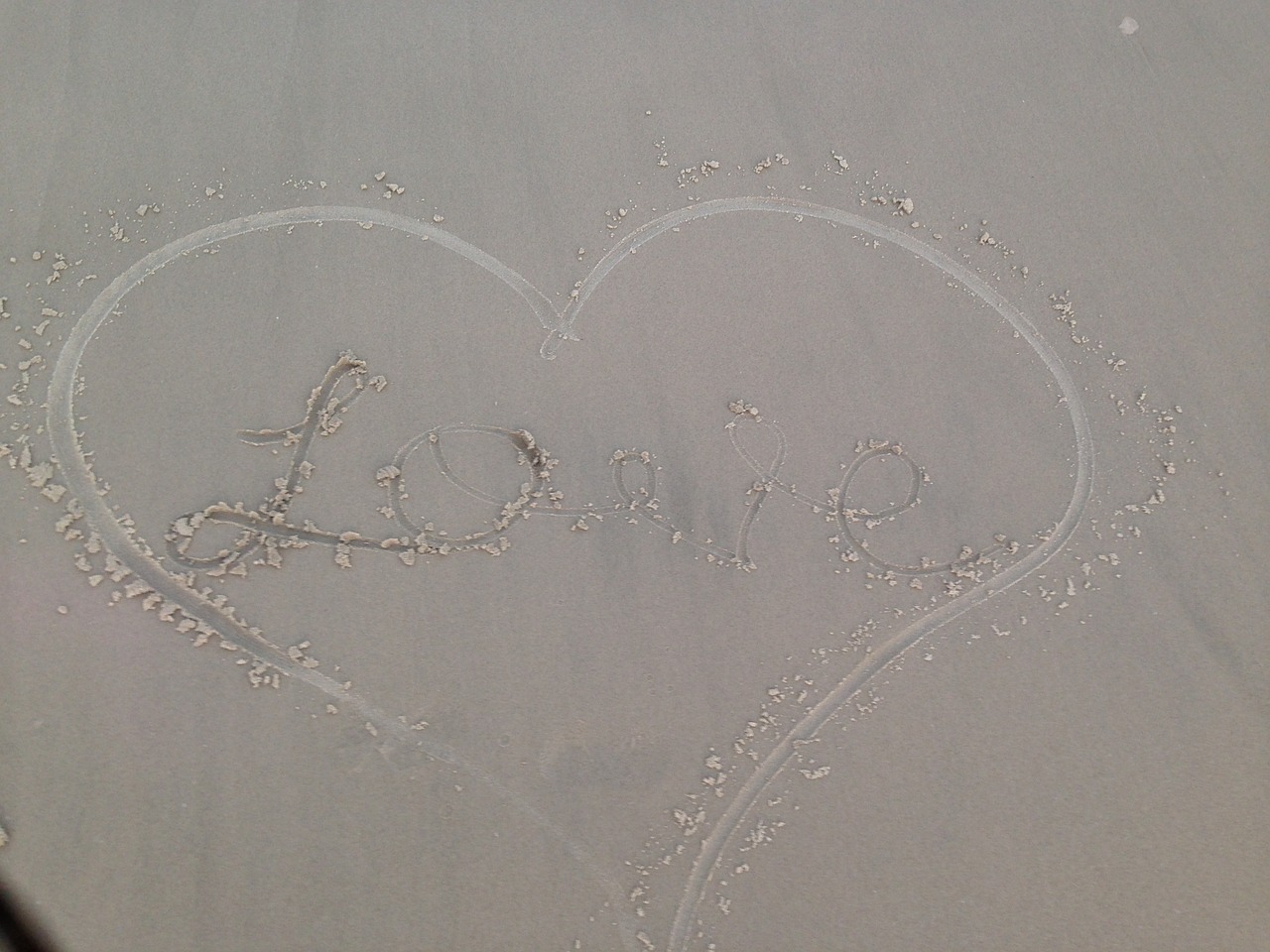 love sand romance free photo