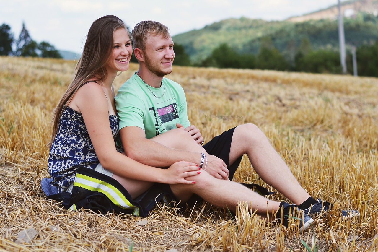 love couple nature free photo