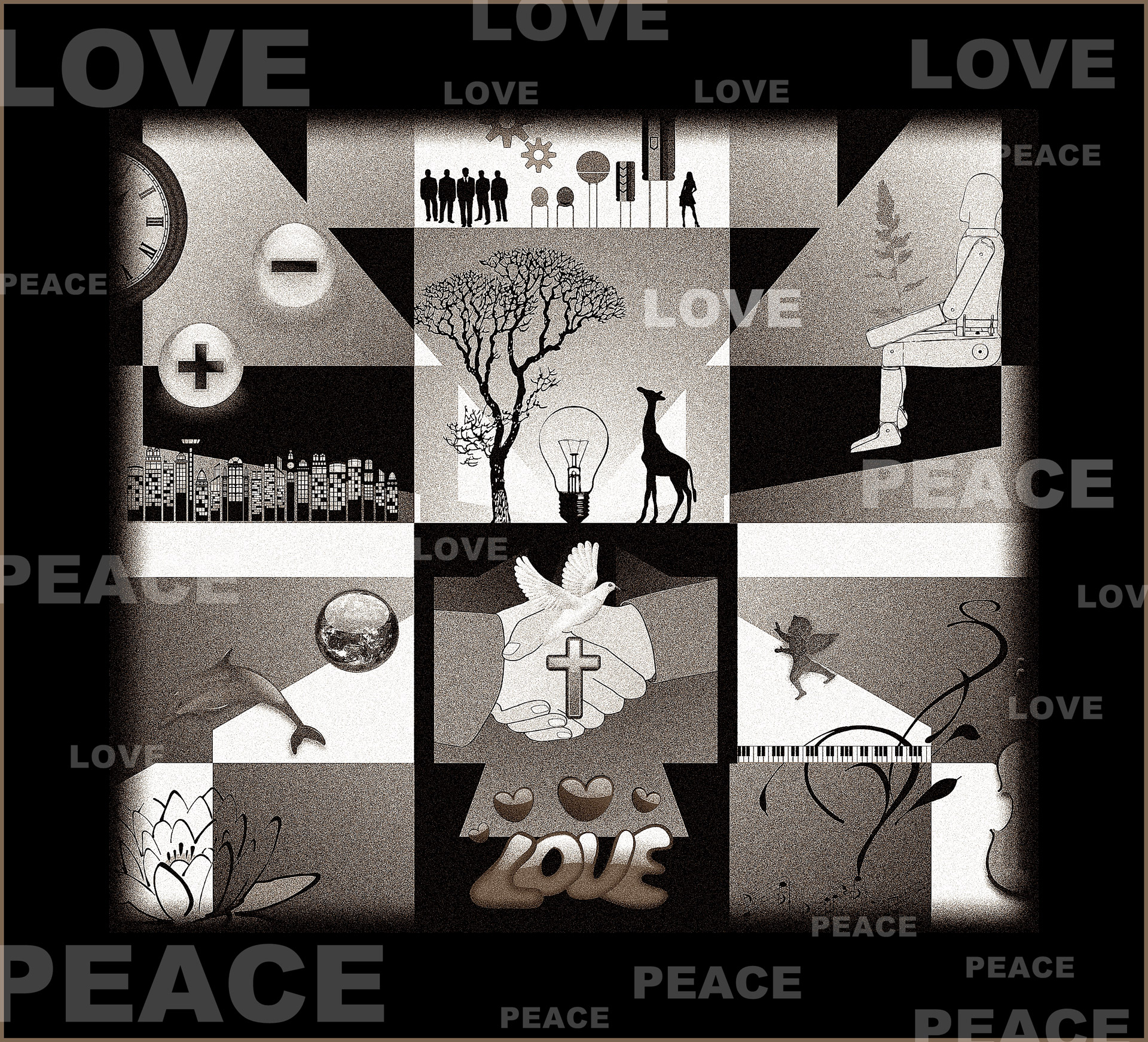 background sauermaul love and peace free photo