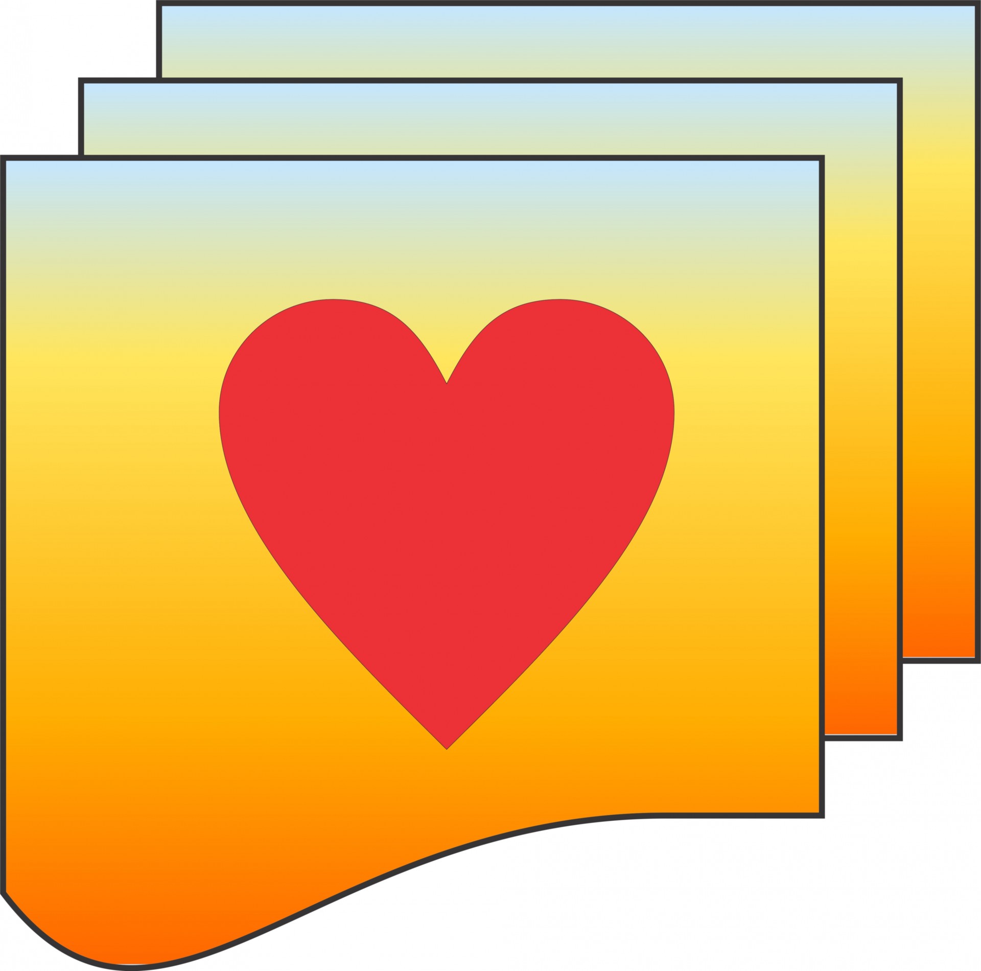 heart love folder free photo