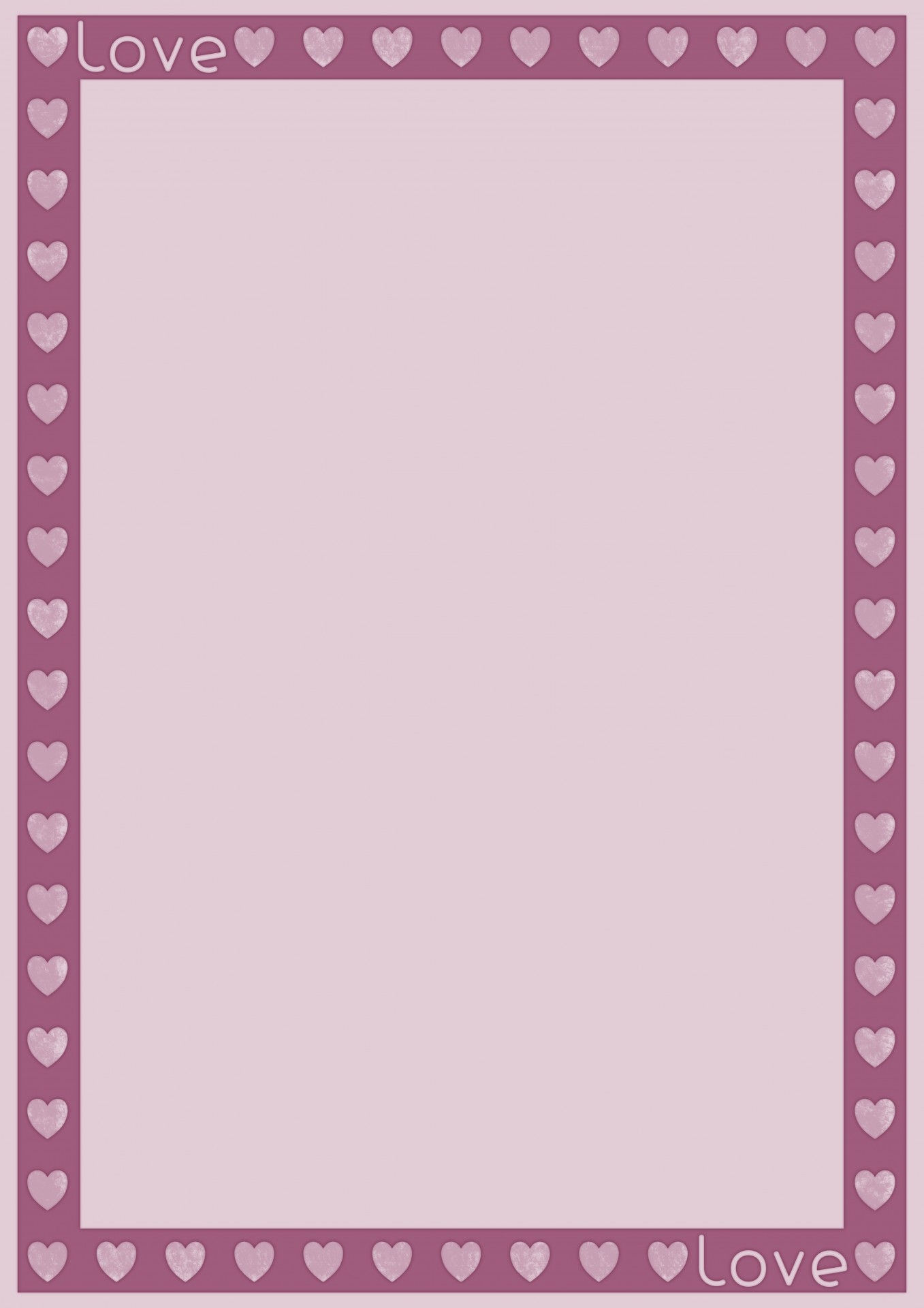 love heart border free photo