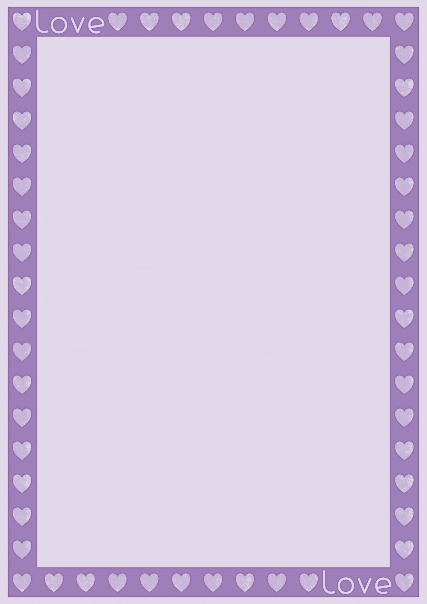 love heart border free photo