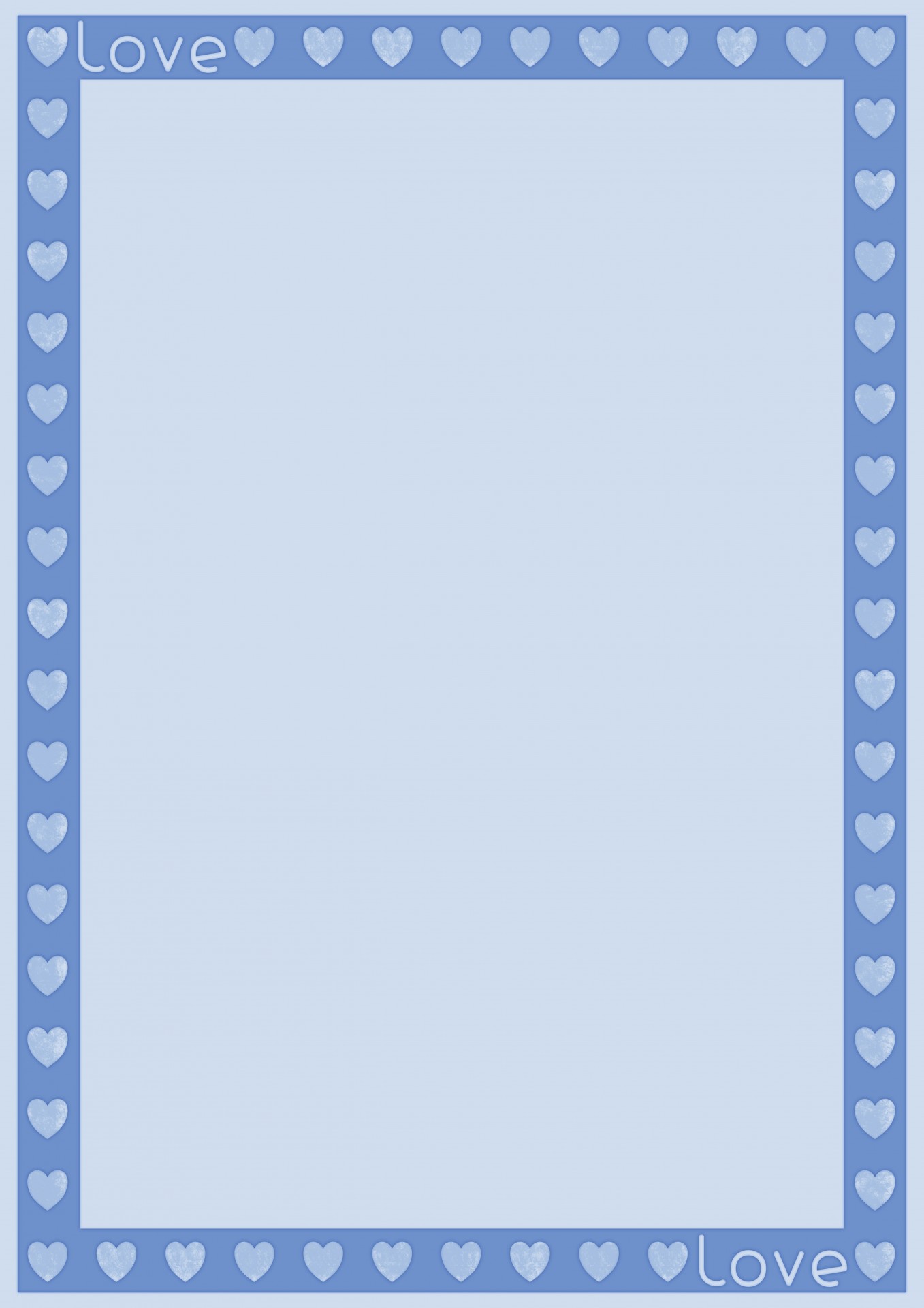 love heart border free photo