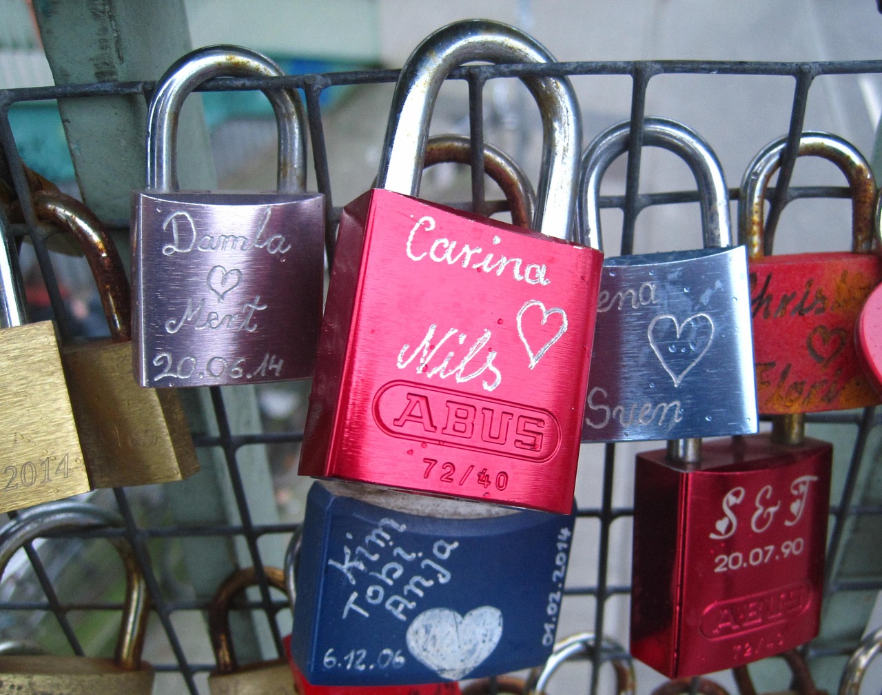 love locks engraving custom free photo