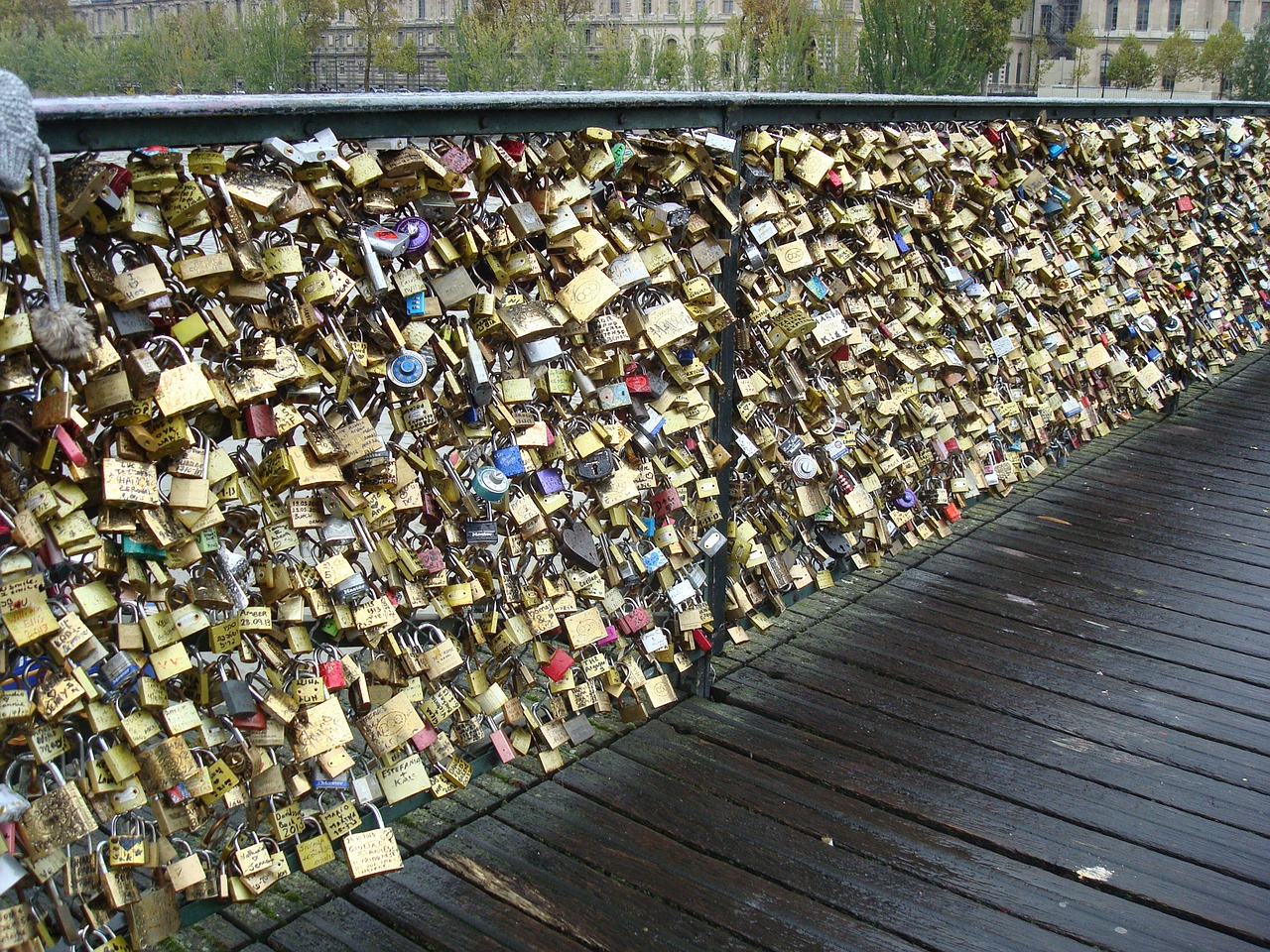 love locks castle bridge free photo