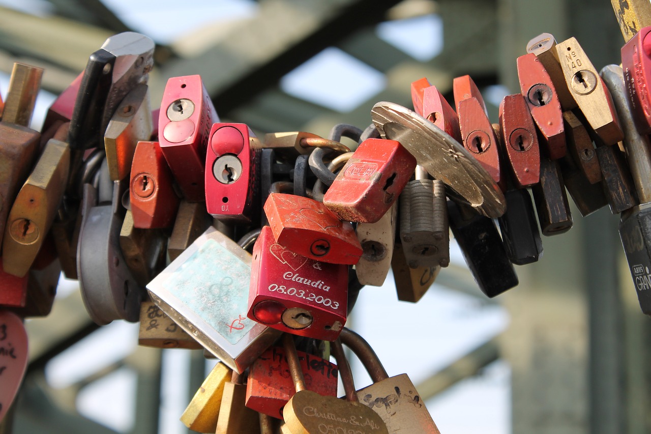 love locks love castle free photo