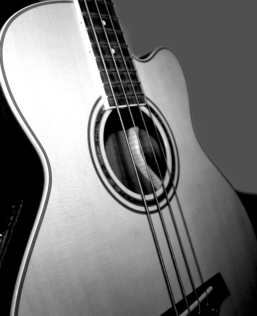 low acoustic bass music free photo