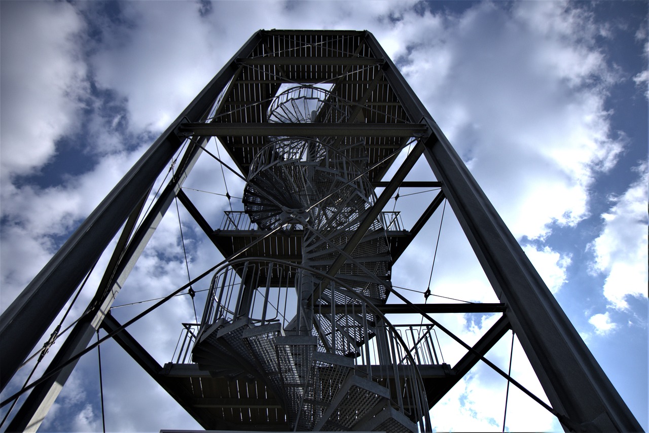 low angle shot  hedwig sturm in bad marienberg  looking up free photo