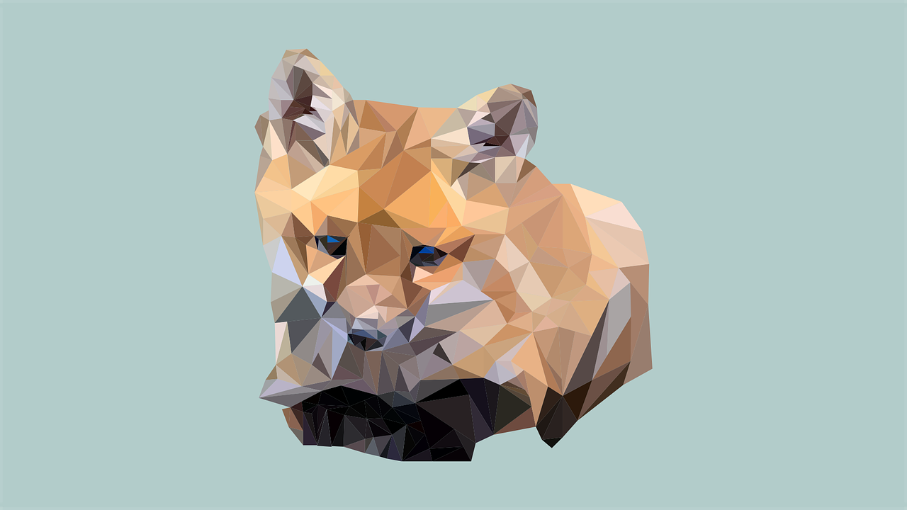 low poly  illustrator  fox free photo