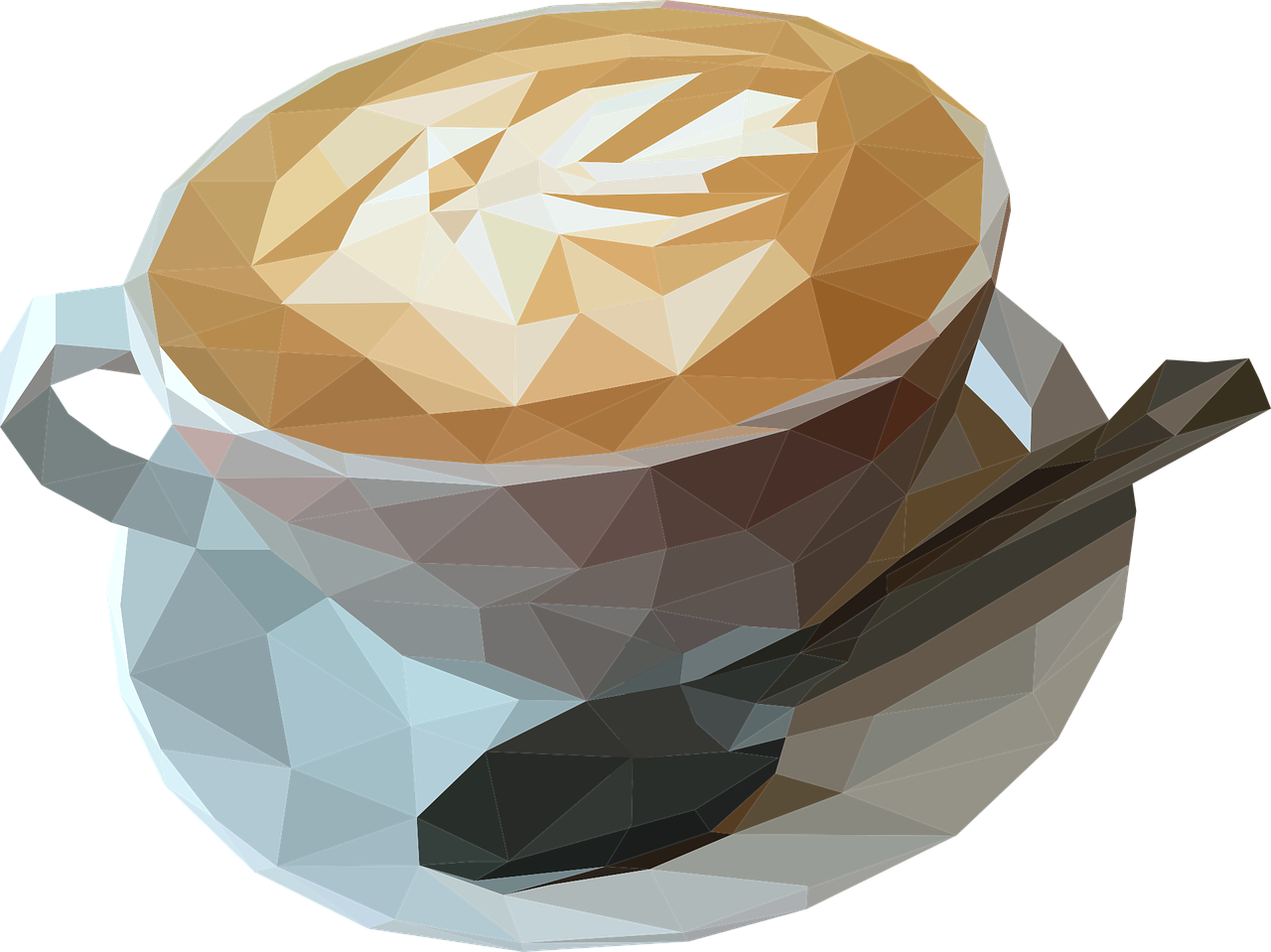 low poly coffee coffee cup free photo