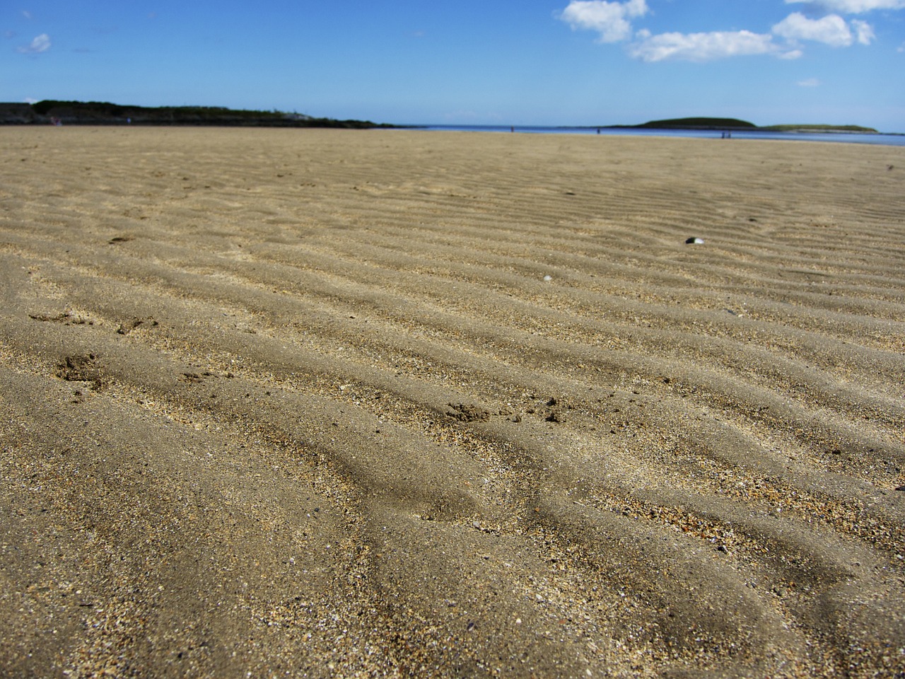 low tide beach ireland free photo