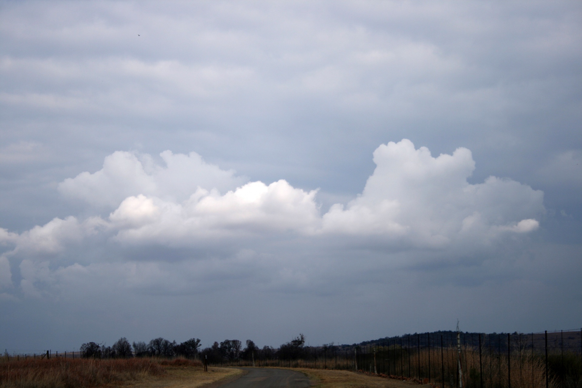 cloud white road free photo