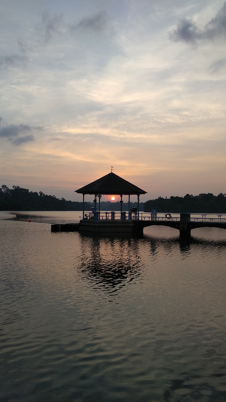 lower pierce reservoir  singapore  sunset free photo