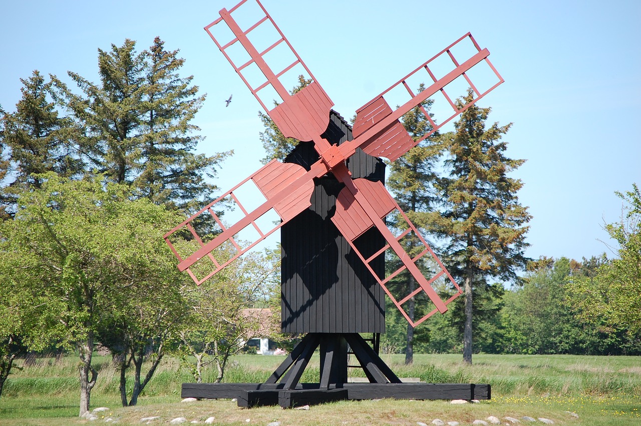 læsø old mill free photo