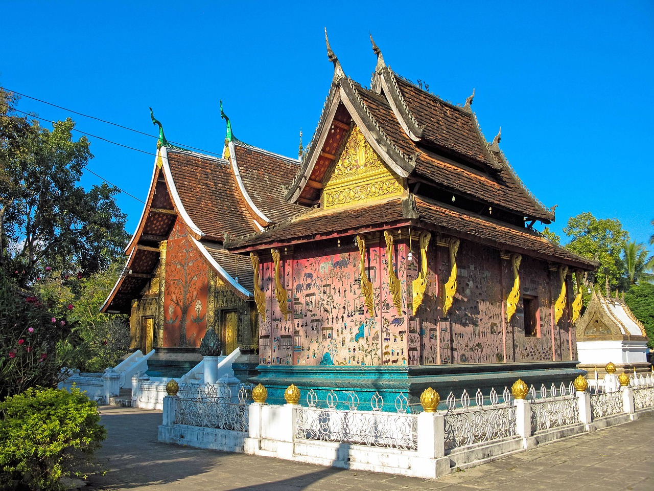 luang prabang temple laos free photo