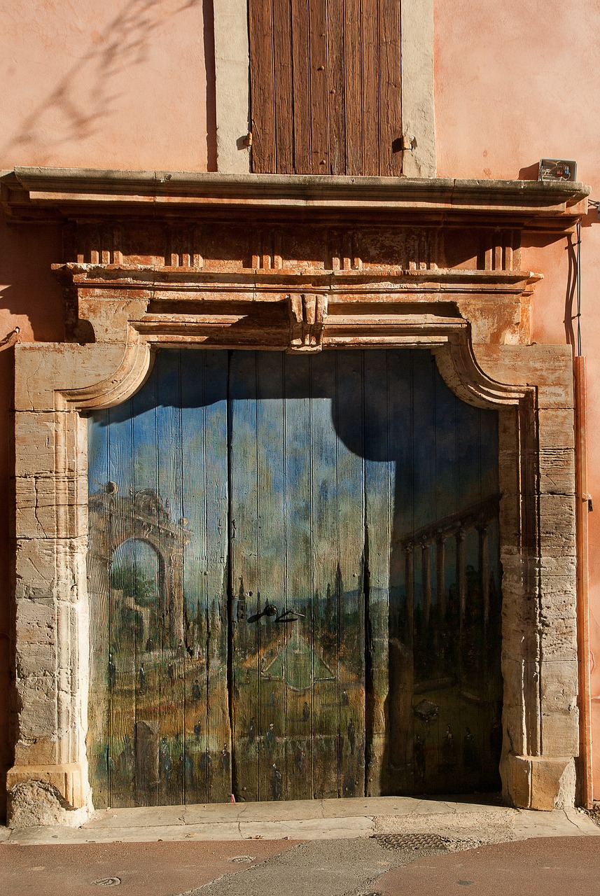 luberon roussillon door free photo