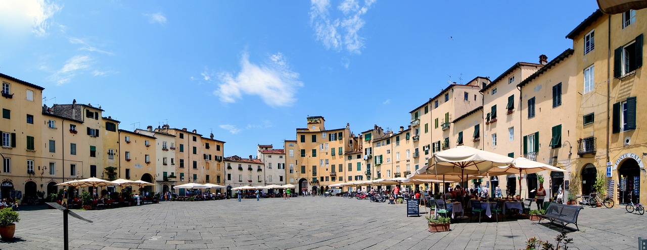 lucca italy panorama free photo