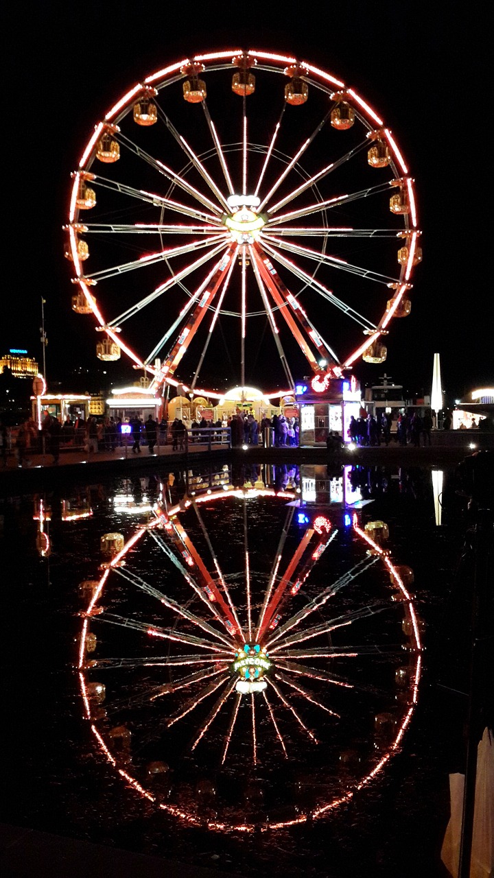 lucerne mirror lake night lights free photo