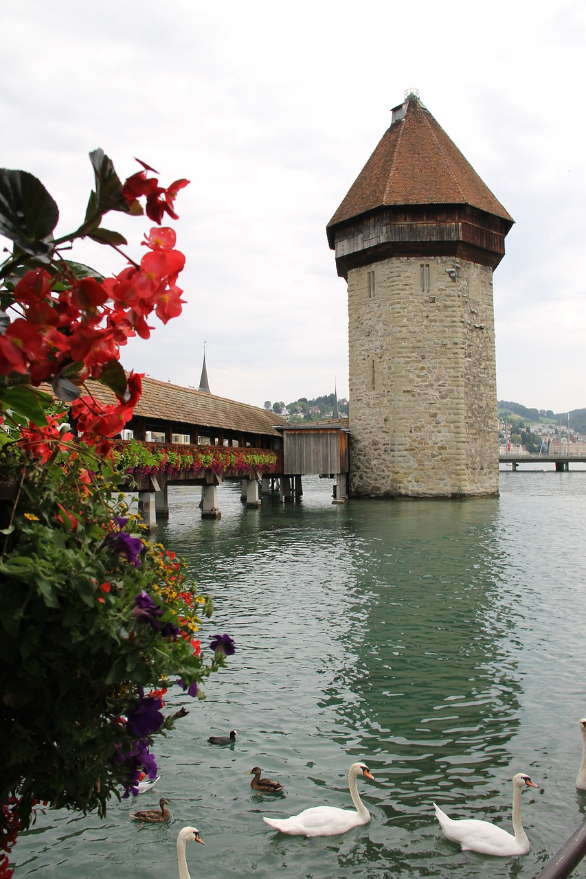 lucerne switzerland bridge free photo