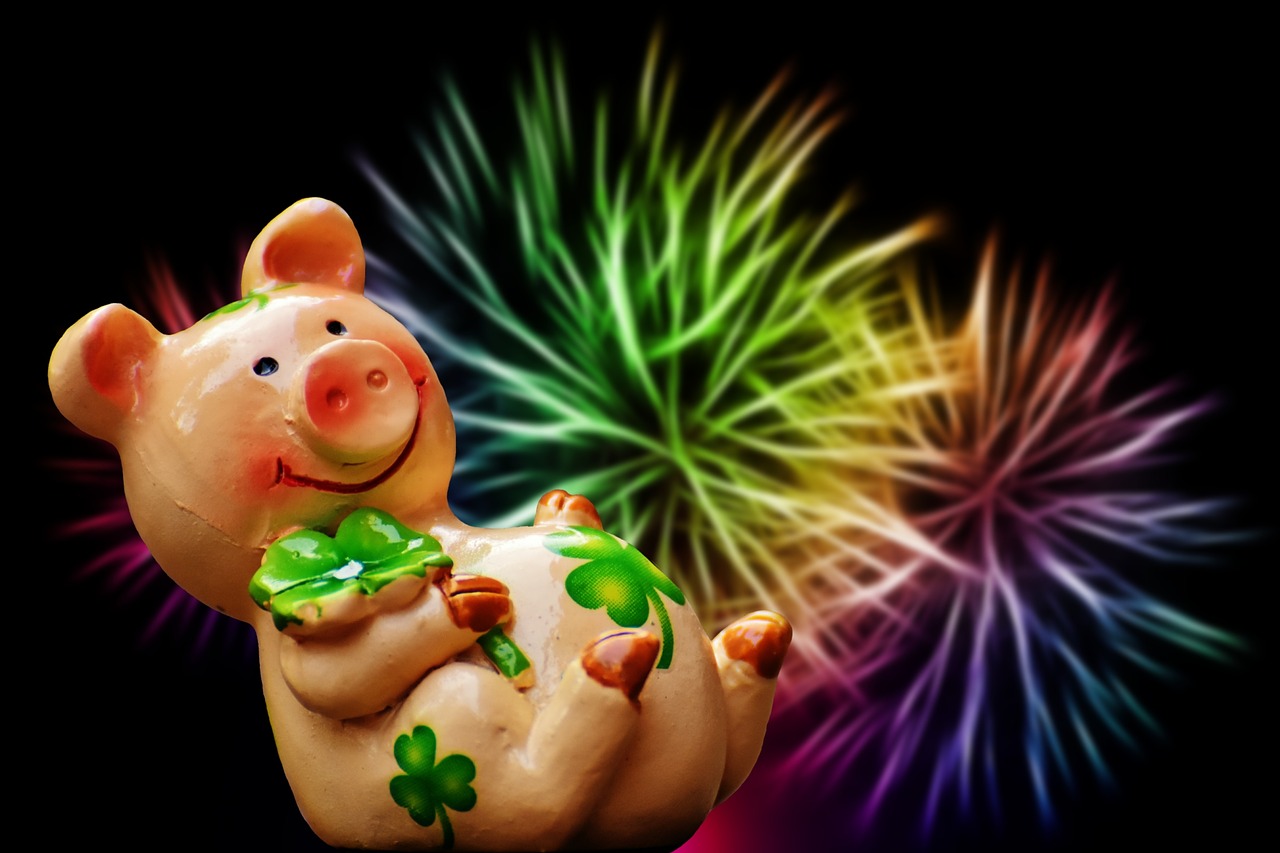 luck piglet lucky pig free photo