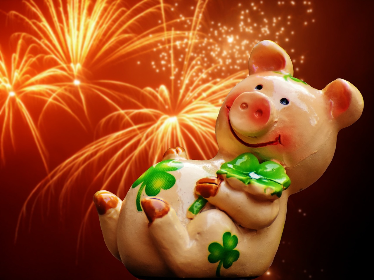 luck piglet lucky pig free photo