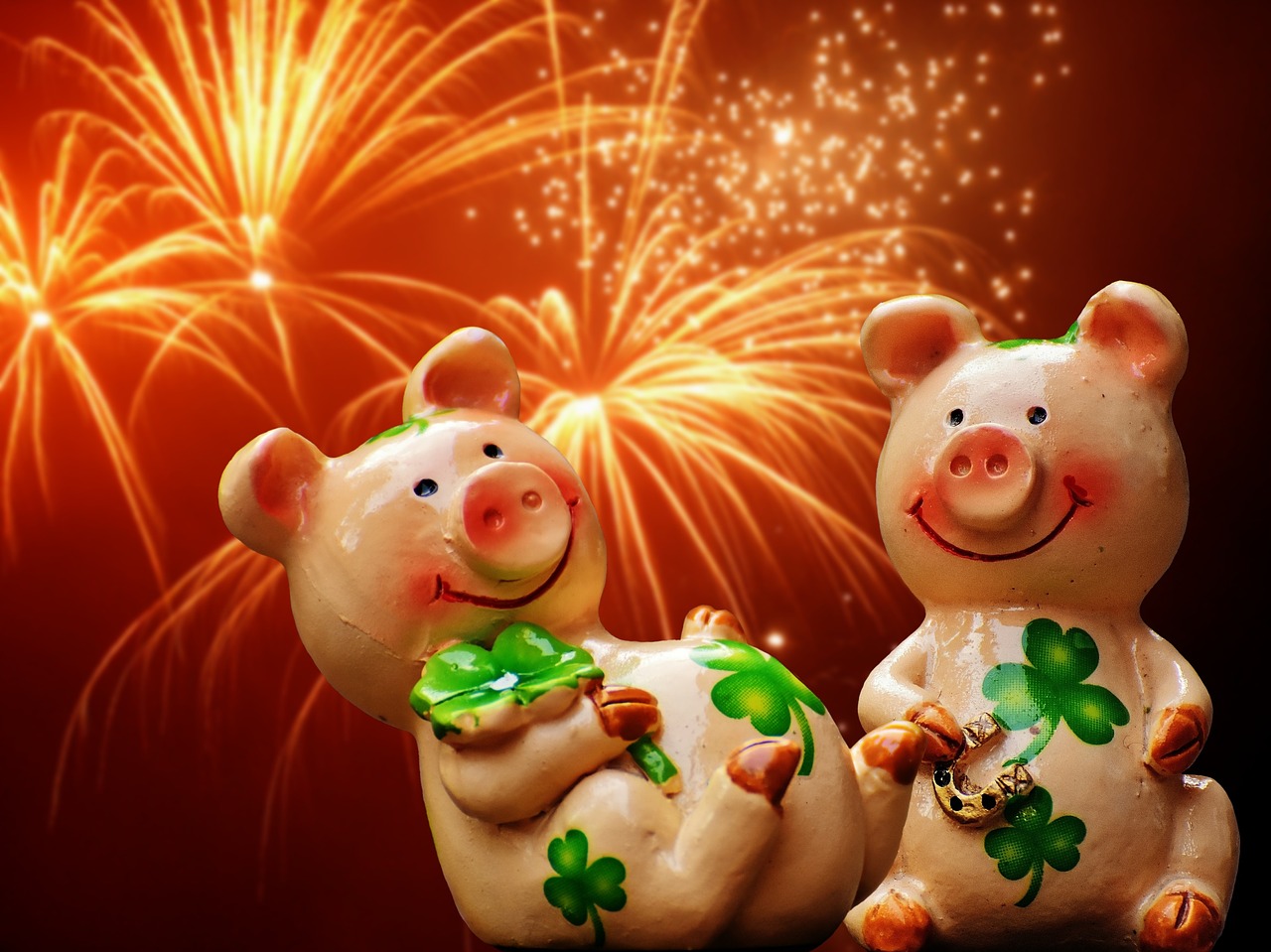 luck piglet lucky pig free photo